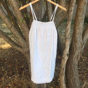 Adorable white dress! Size s but fits like xxs